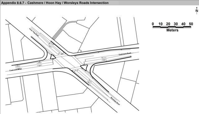 Cashmere HoonHay Worsleys Road Intersection upgrade