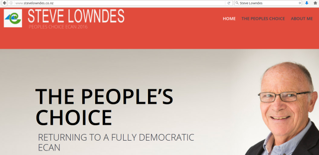 Steve Lowndes ECan campaign screenshot Oct-2016